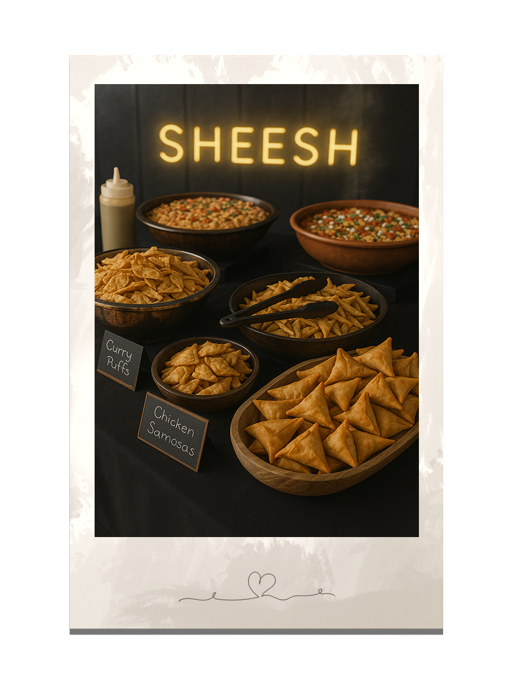 samosa - polaroid frame