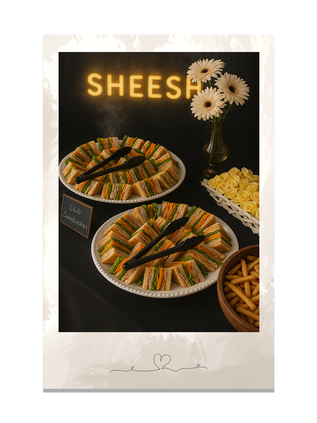 sandwiches - polaroid frame